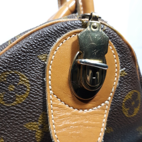 LOUIS VUITTON Monogram French Co. Speedy 35 Bag - Picture 3 of 8